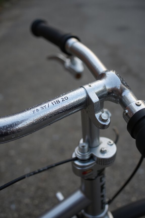 handlebar width and height